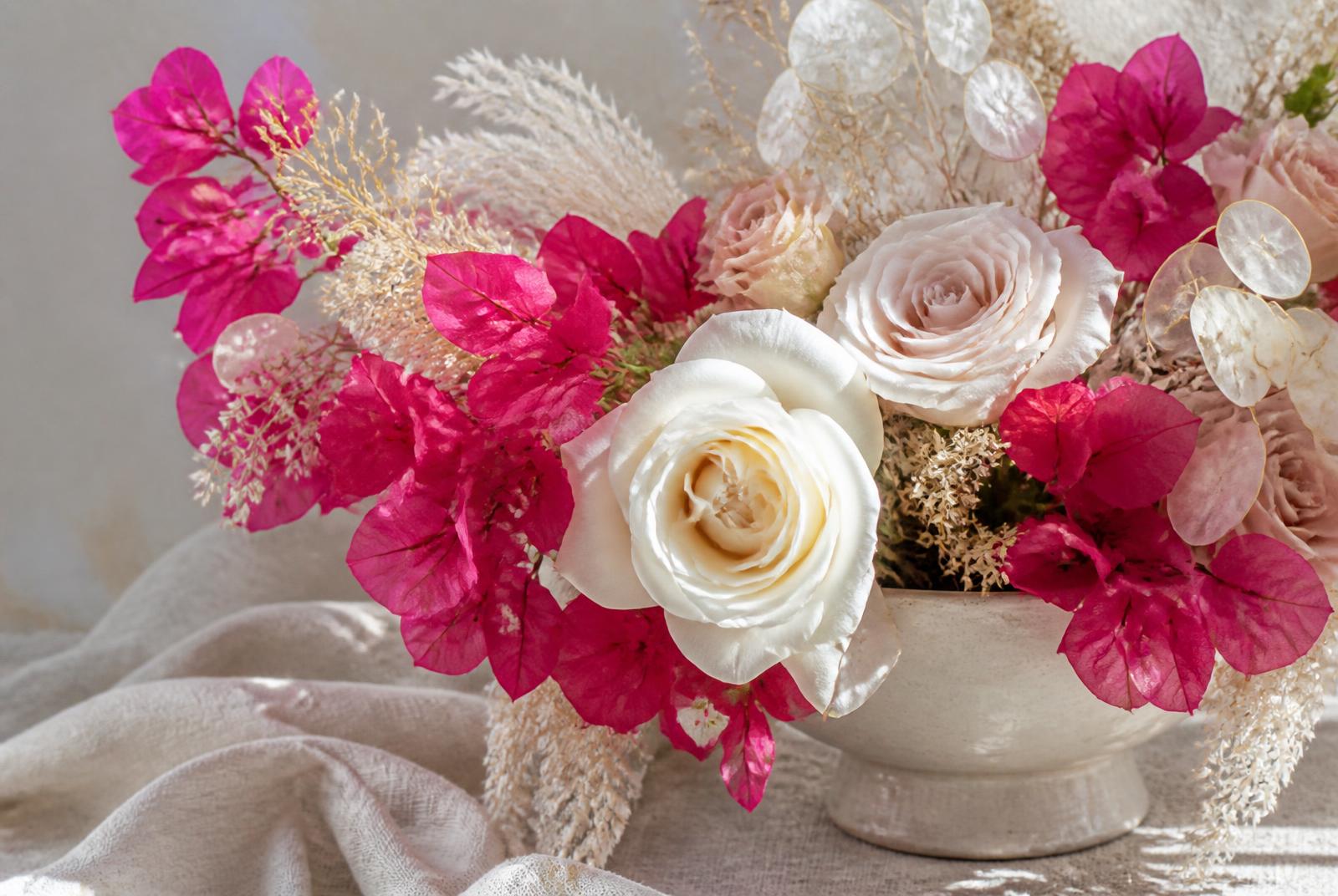 Mediterranean florals for an Ibiza wedding